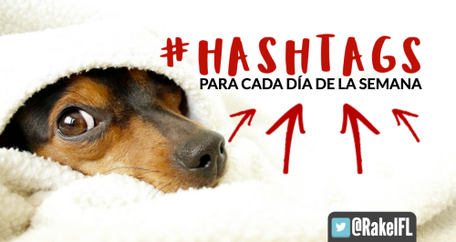 #Hashtags para cada día de la semana infografía by Rakel Felipe PORTADA